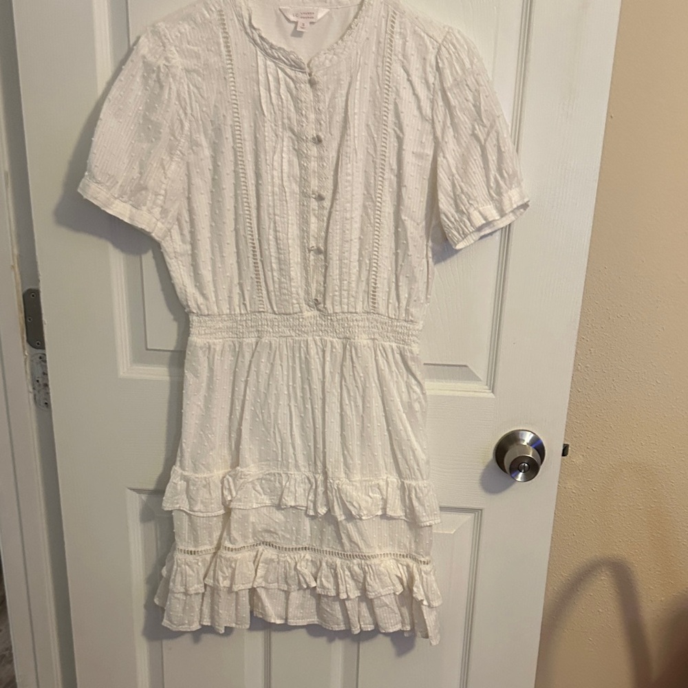 LC Lauren Conrad White Midi Dress